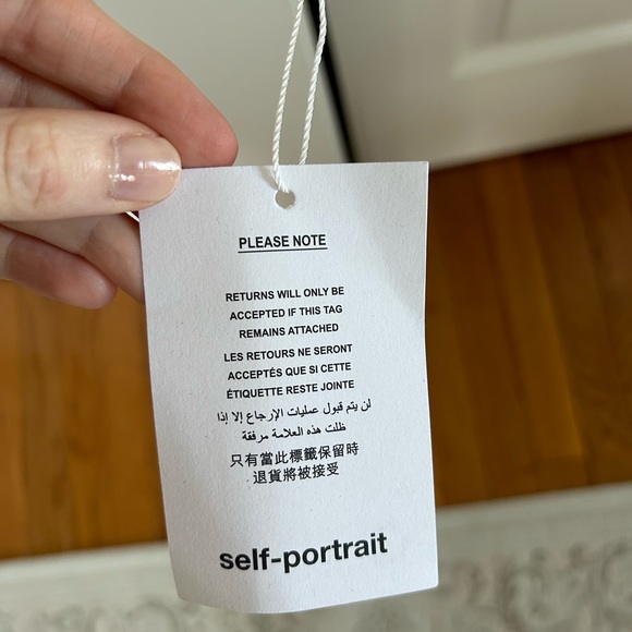 Self Portrait Scallop Detail Midi Dress - Picture 5 of 6